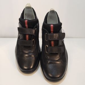 Prada America's Cup Leather Sneakers